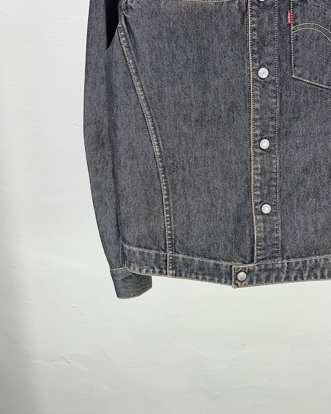 리바이스 엔지니어드 진 흑청 데님 트러커 셔츠 자켓 상품이미지4
