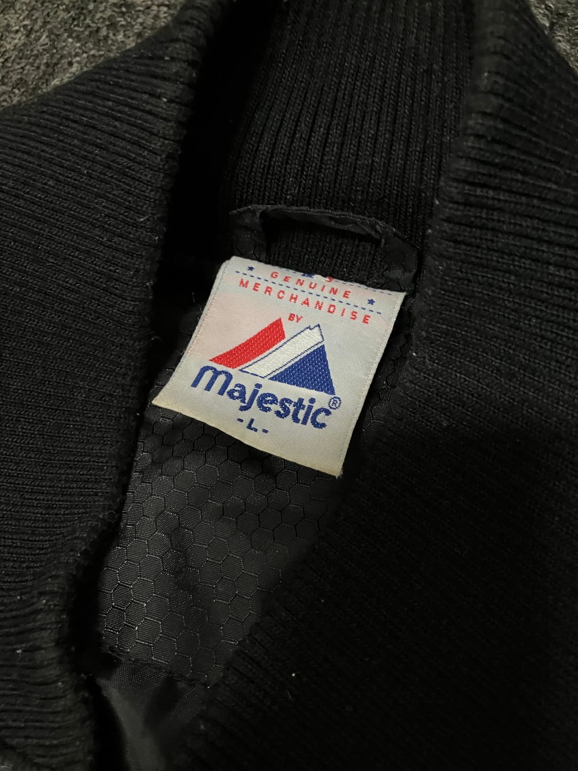 마제스틱 양키즈 자켓 올블랙 상품이미지3