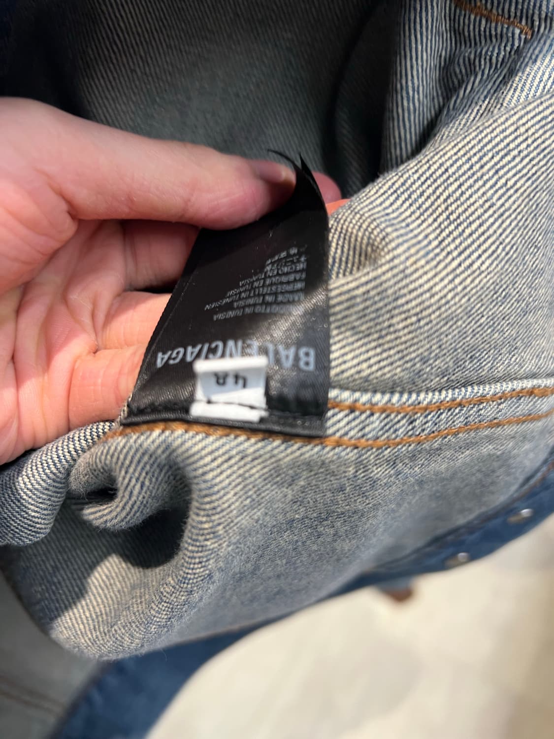 (48) 발렌시아가 백로고 데님 트러커 데님 청자켓 상품이미지6