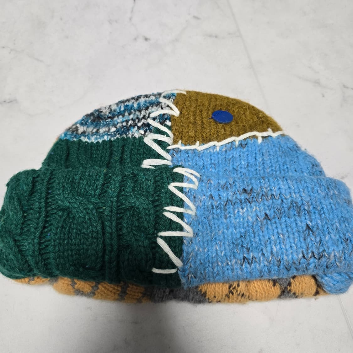 아더에러 Pienz 컴바인 패치워크 비니 카멜 상품이미지7