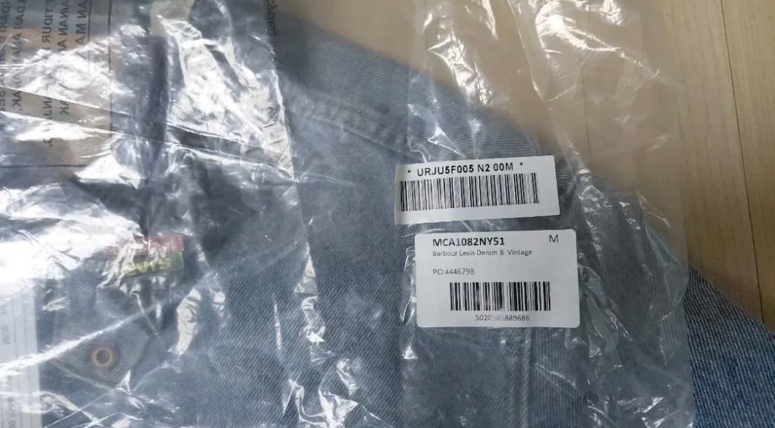리바이스 바버 타입 2 콜라보 자켓 M사이즈 상품이미지5