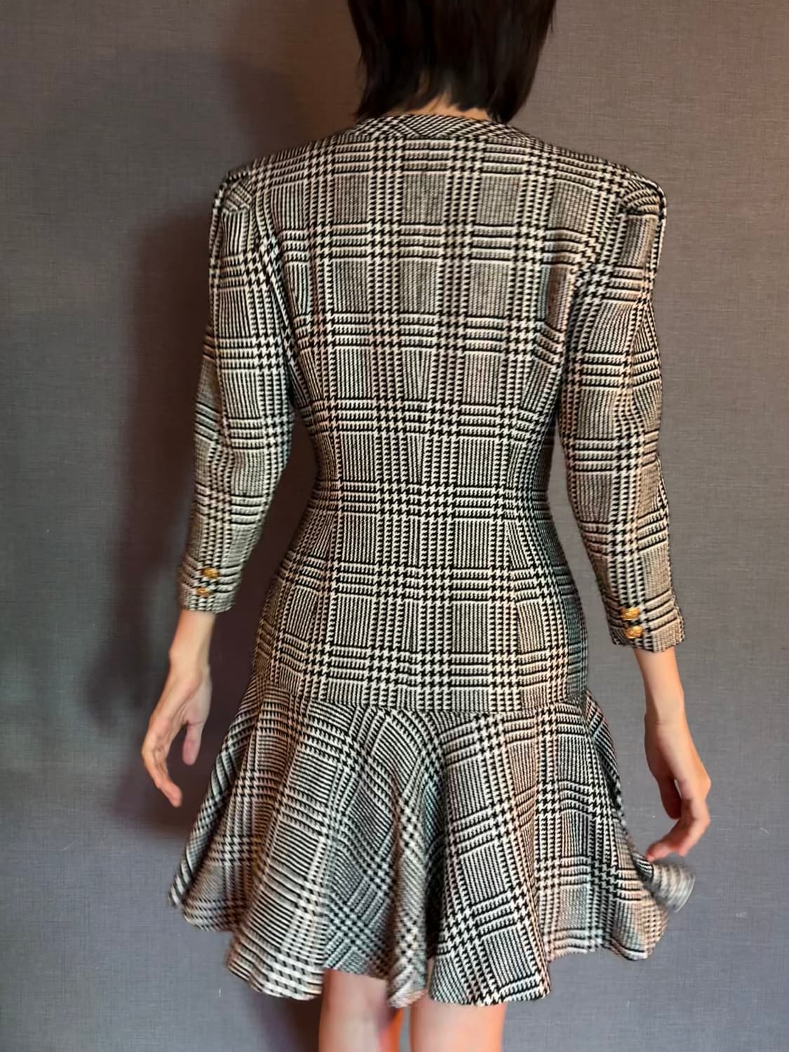 XYZ-HOUSE 체크 원피스 9AR /Japan vintage 상품이미지3