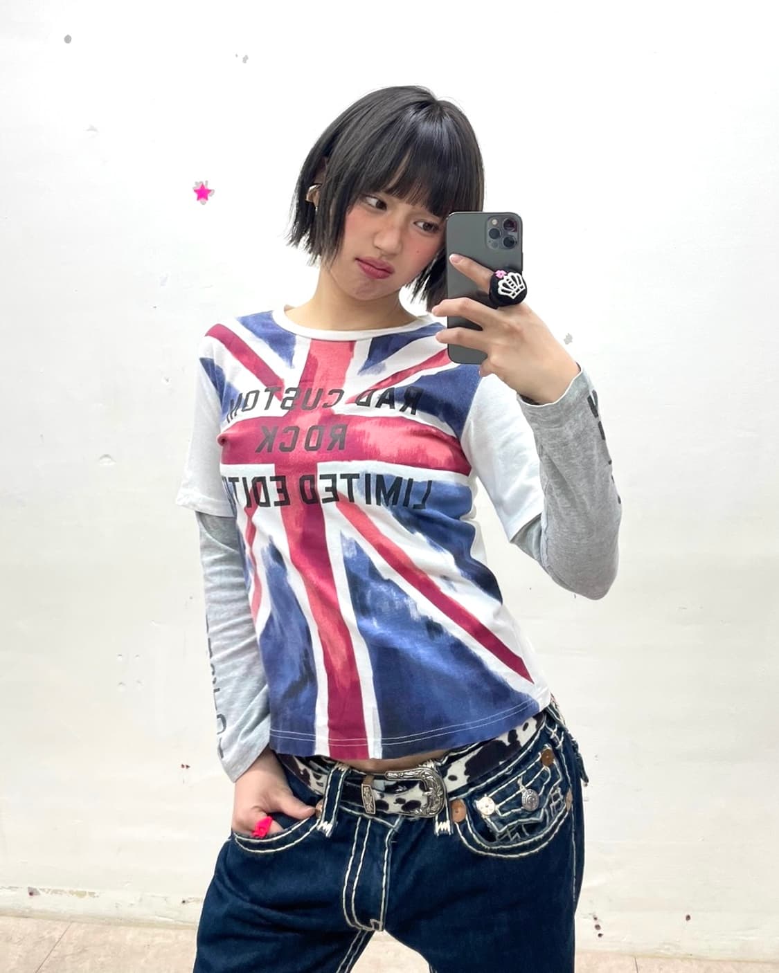 American Flag Layered Long Sleeve  상품이미지1