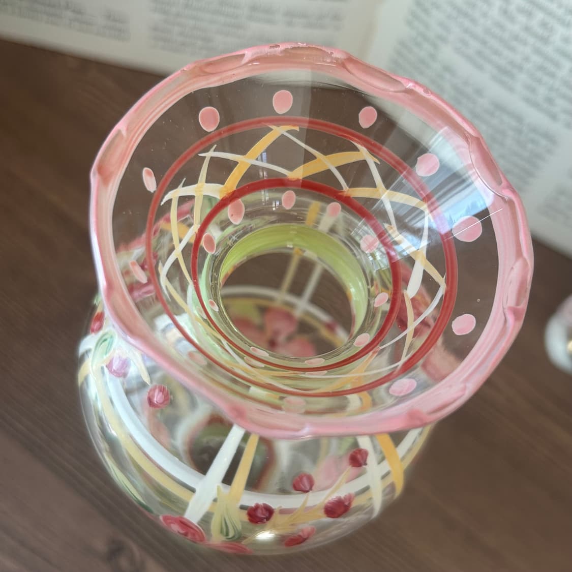 핸드페인티드 미국 빈티지 화병 꽃병  상품이미지4