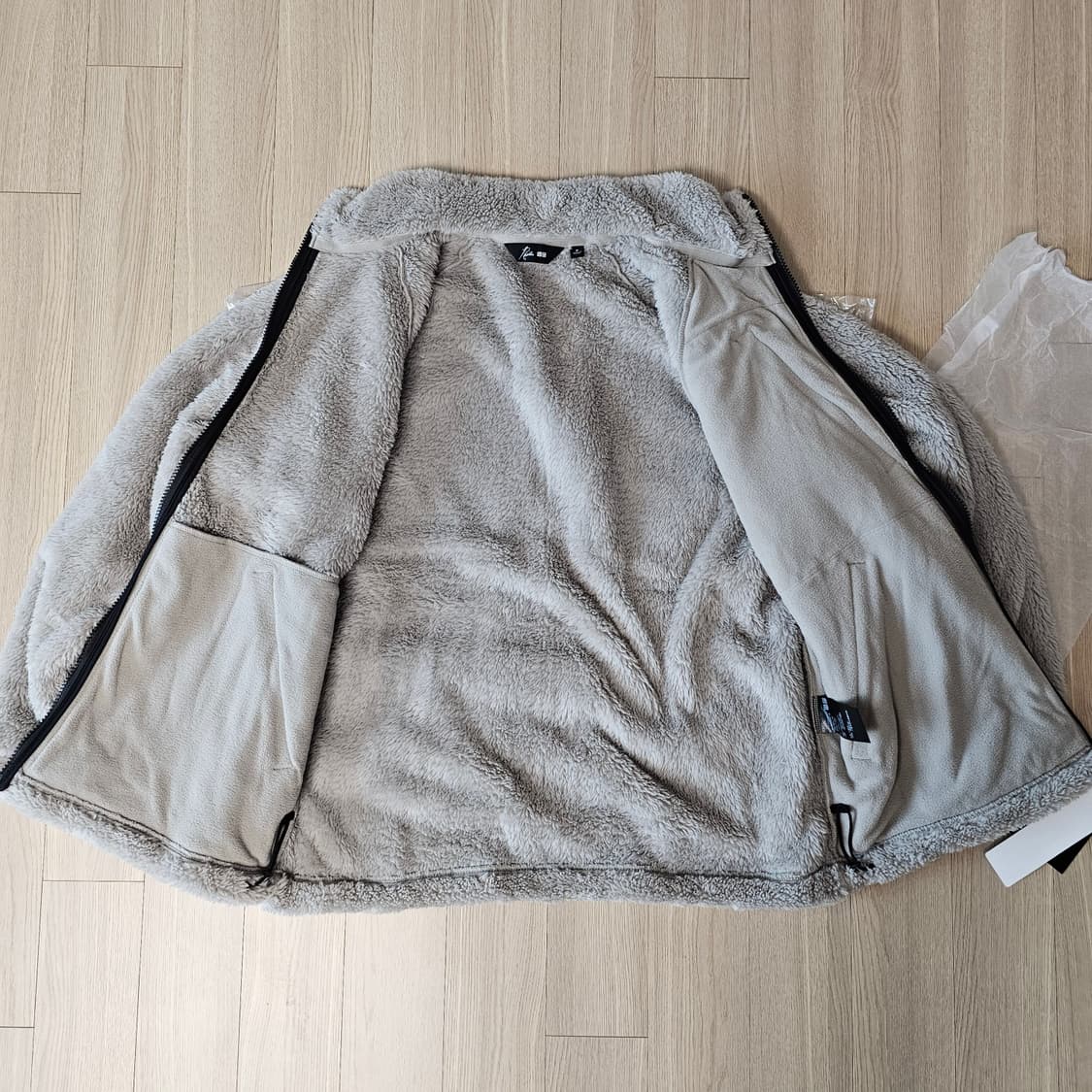 M 새제품) 유니클로 x 니들스 플리스 후리스 자켓 베이지 유니들스 상품이미지8