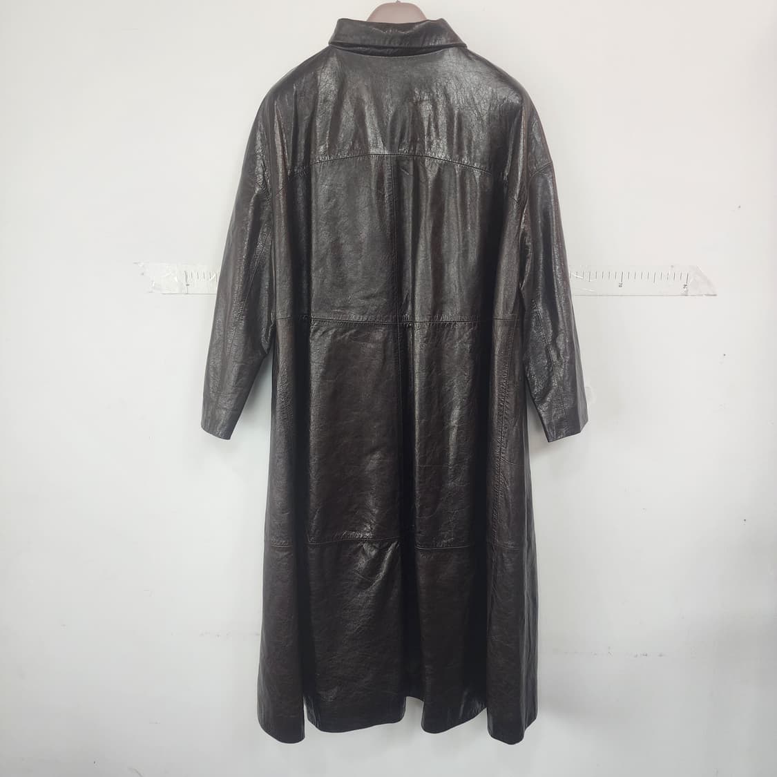 명품 양가죽 브라운 롱 코트 상품이미지7