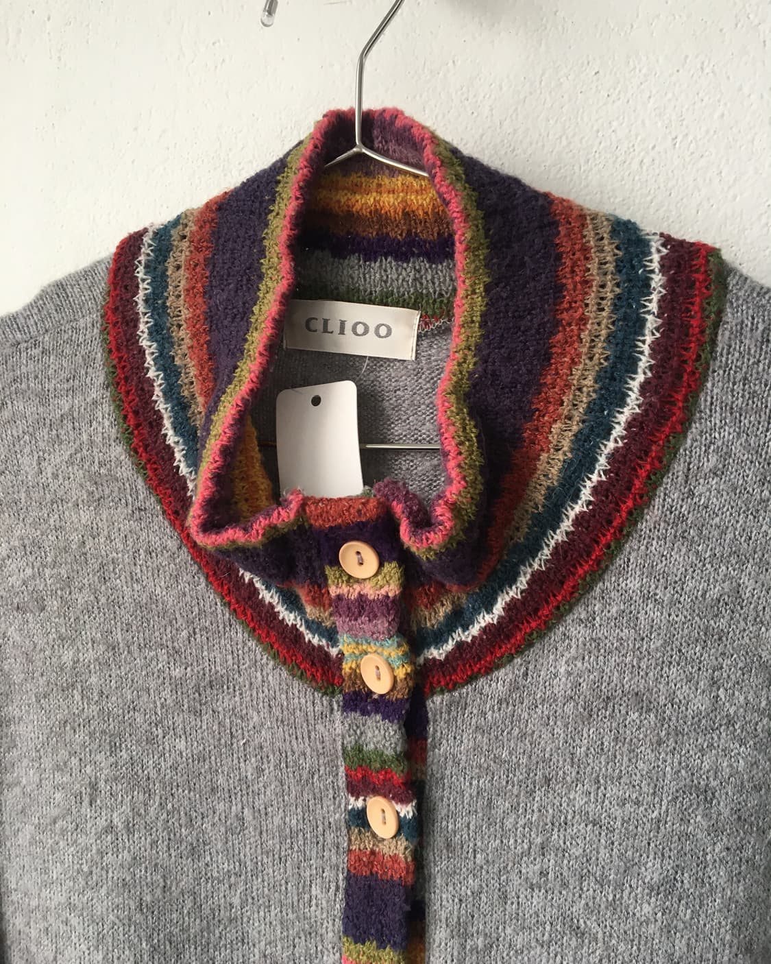 Line detail high neck knit cardigan 상품이미지6