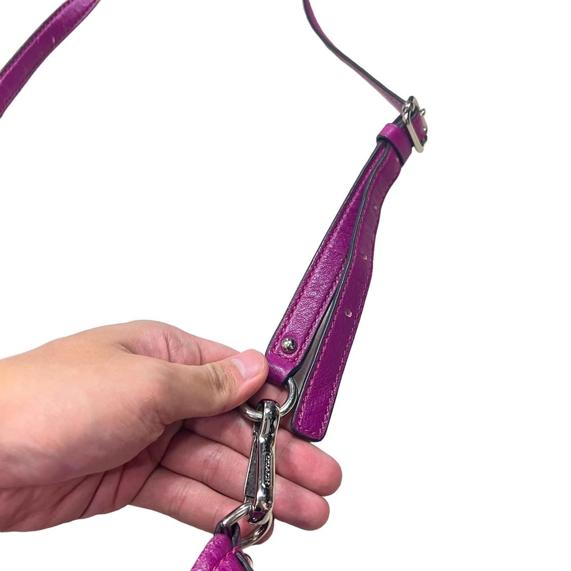 코치 핑크 바게트백 상품이미지7