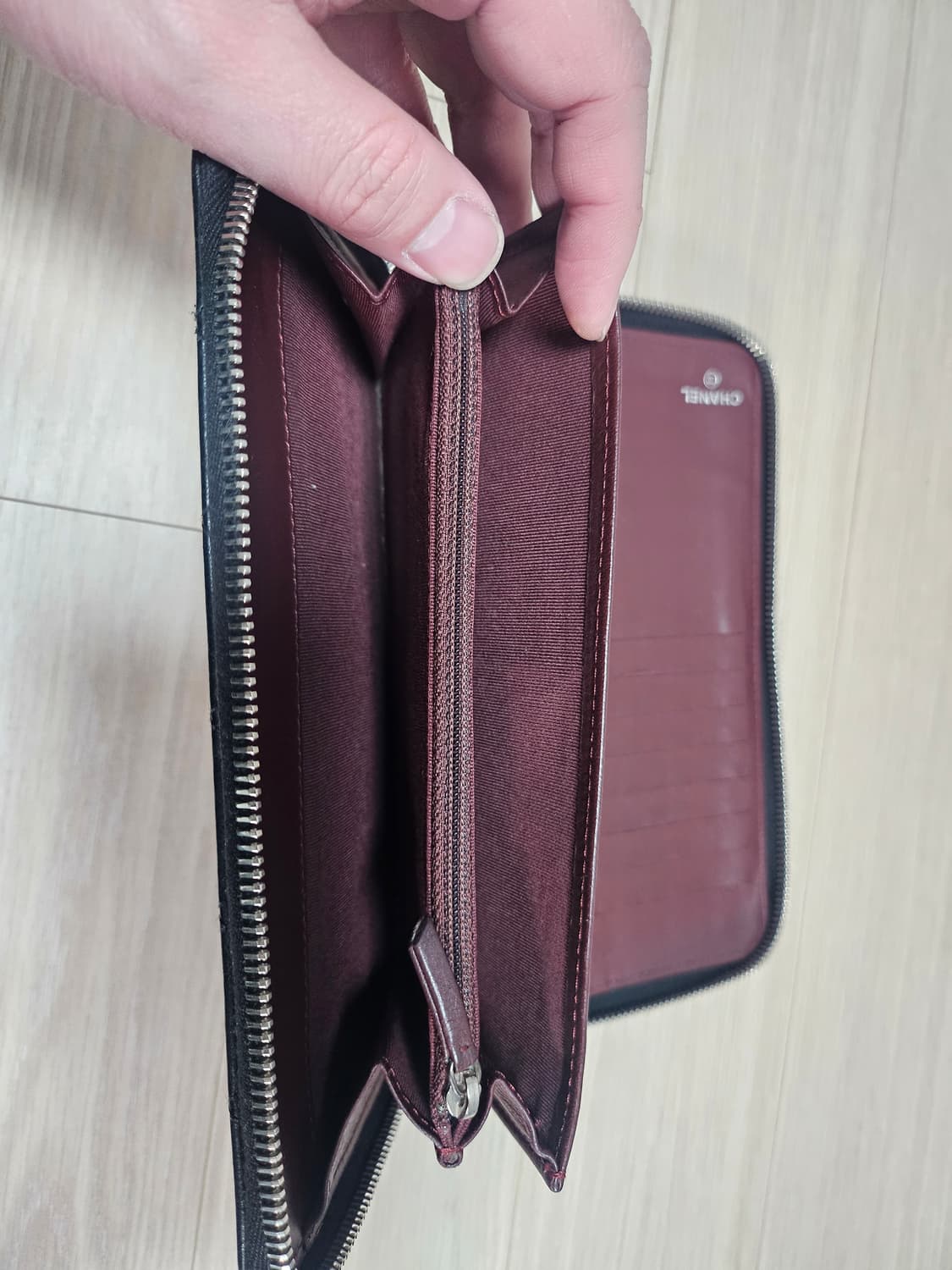 샤넬 램스킨 집업 파우치 장지갑 상품이미지10