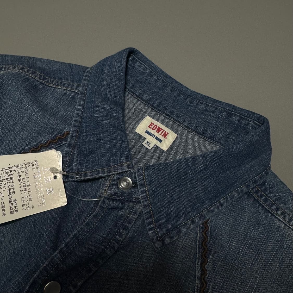 랭글러(Wrangler) 라이트블루 워시드 오르테가 포켓 코튼 웨스턴셔츠 상품이미지3