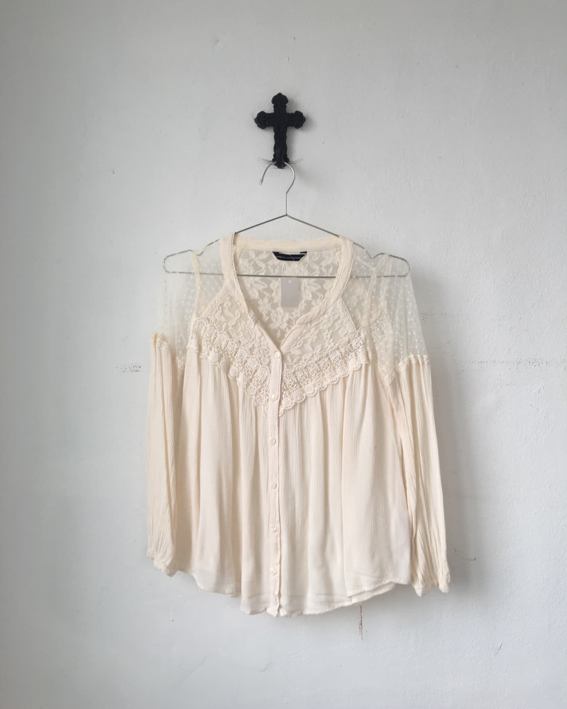 Lace point blouse 상품이미지2