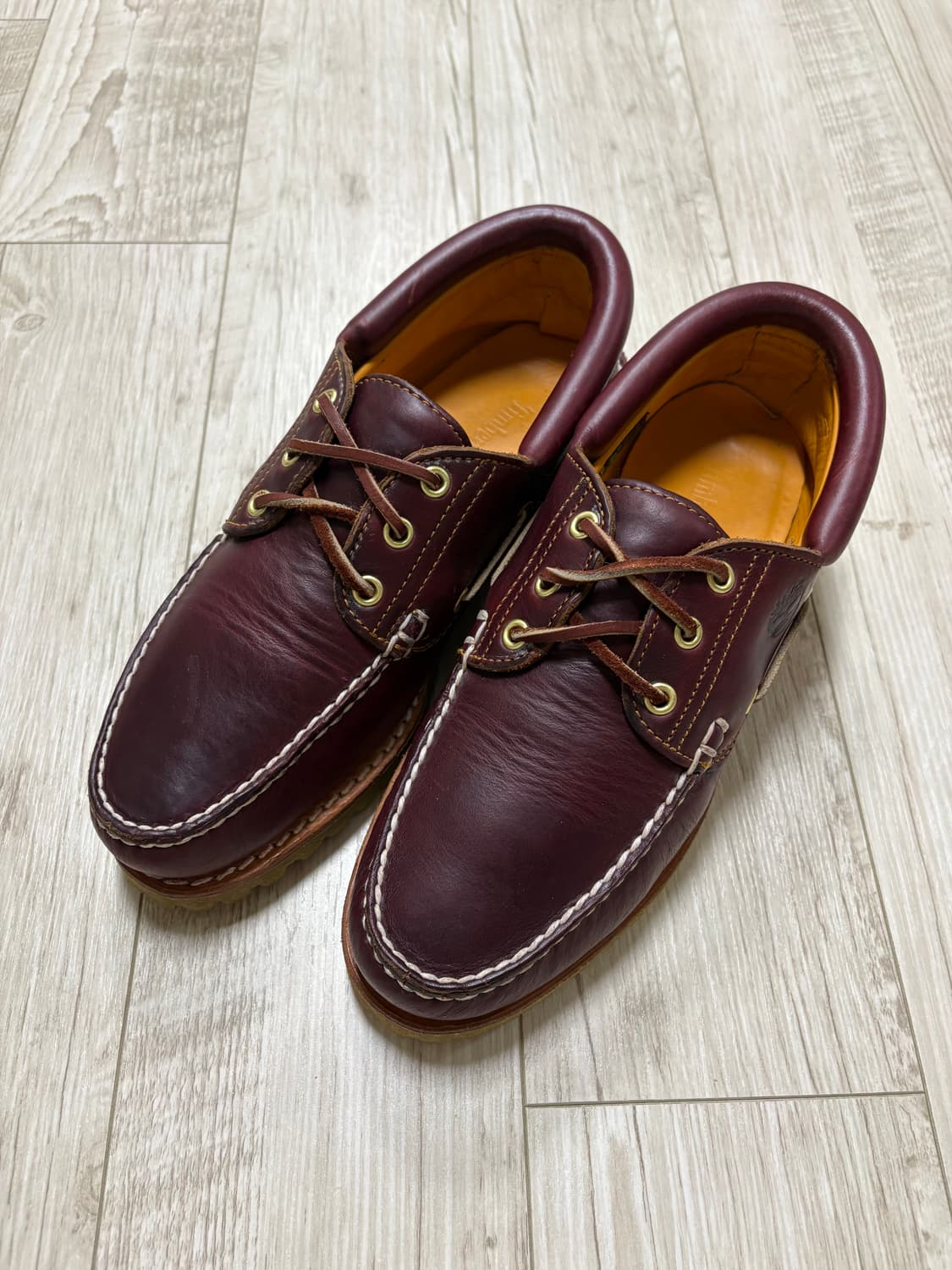 팀버랜드 3아이 보트슈즈 버건디 260 상품이미지1