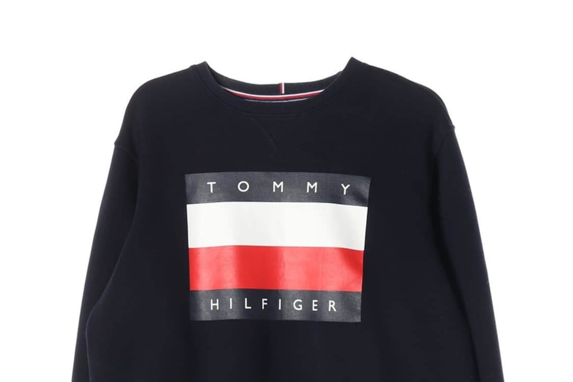타미힐피거 네이비 빅 플래그 맨투맨 XL 상품이미지3