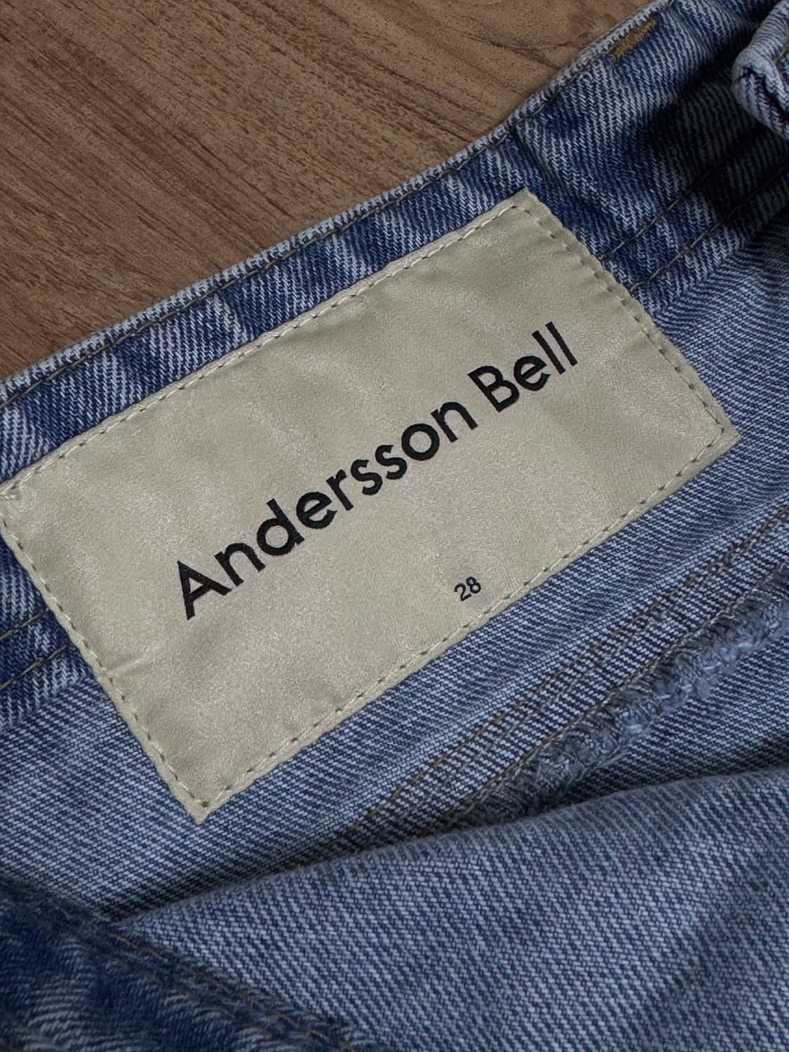 [28]앤더슨벨 더블니 데님 카고 쇼츠 반바지 상품이미지5