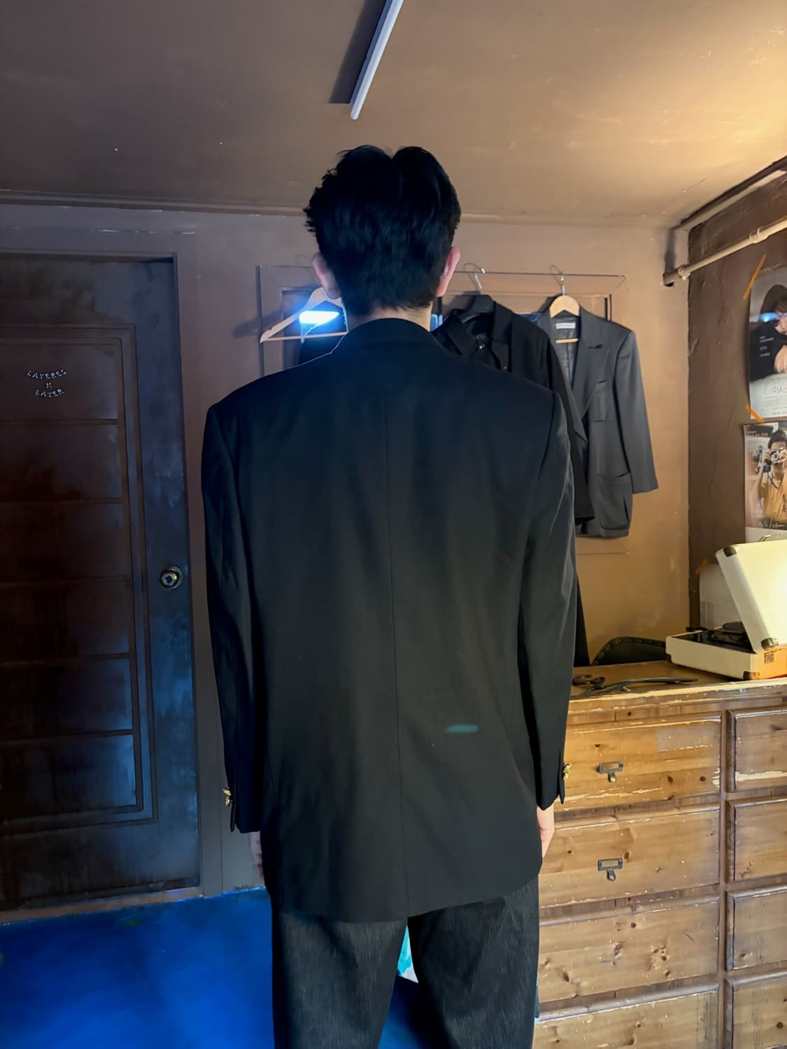 BANDO NAVY WOOL GOLD BUTTON BLAZER 상품이미지3