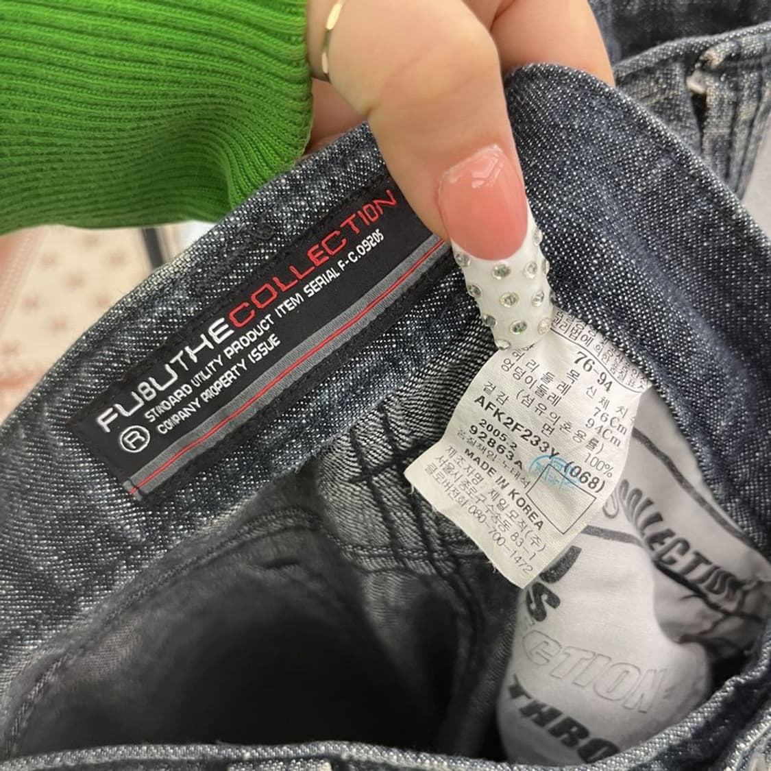 푸부 FUBU 스트릿 트러커 포켓 카고 데님팬츠 32인치 C10406 상품이미지6