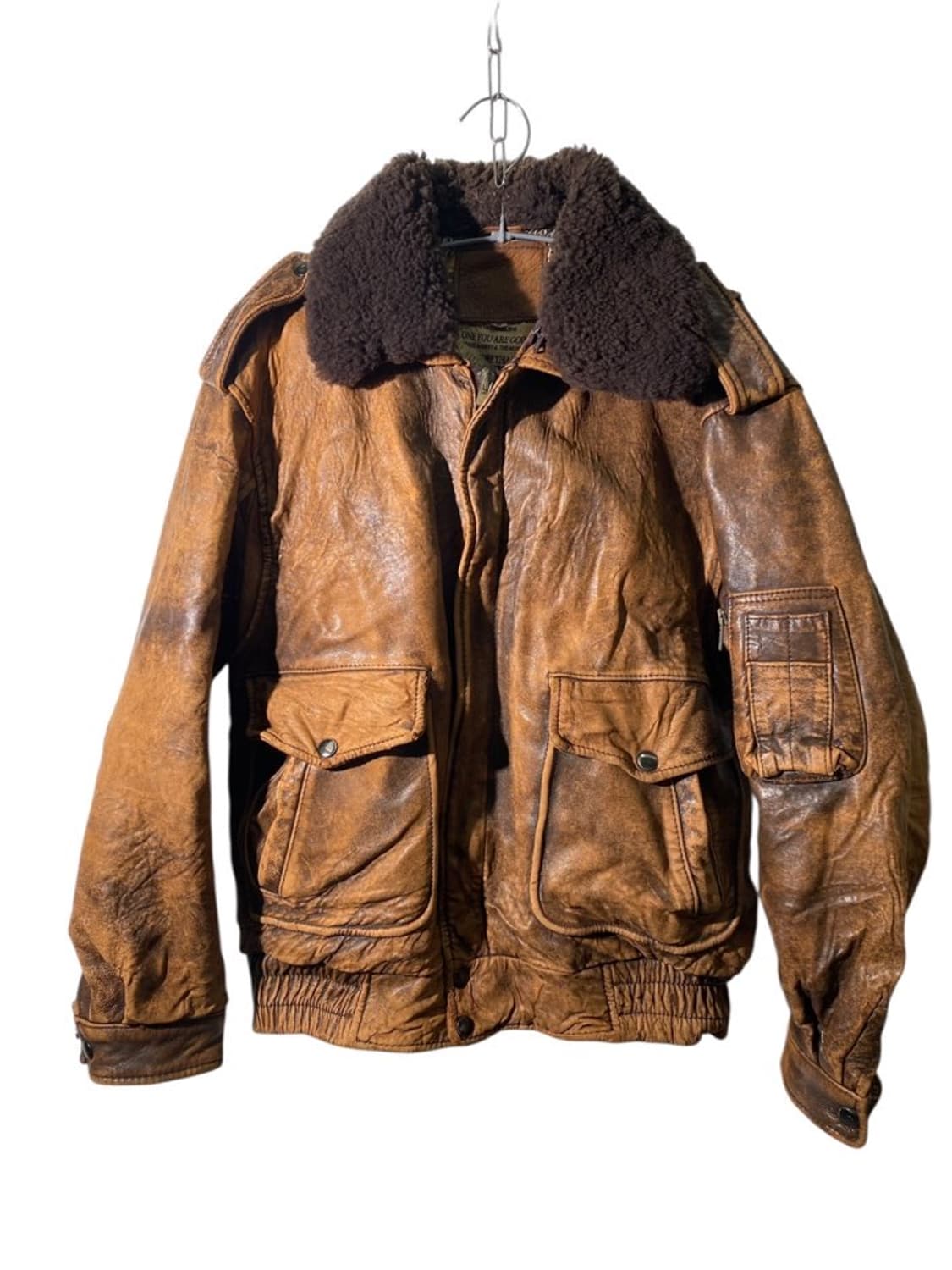 빈티지 리얼 레더 a-2 자켓 상품이미지1