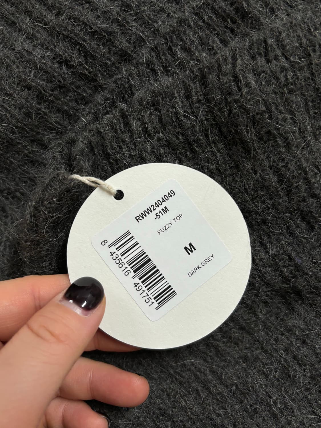 Gimaguas 기마구아스 퍼지 그레이 탑 M 상품이미지4