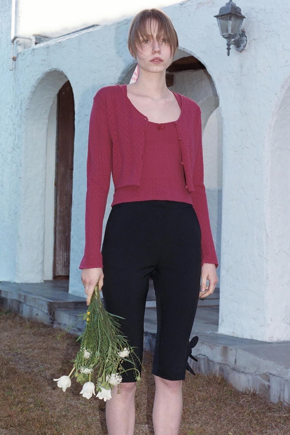 Sinoon Scallop Punching Cardigan Set 상품이미지3