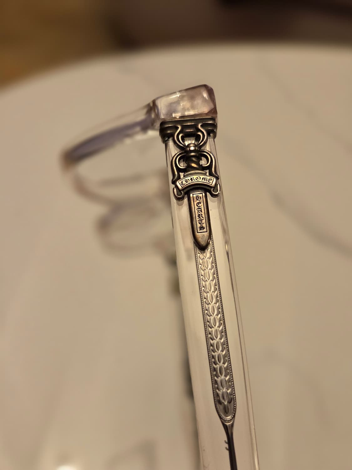 [정품] Chrome Hearts 클리어 솔 대거 안경 상품이미지3