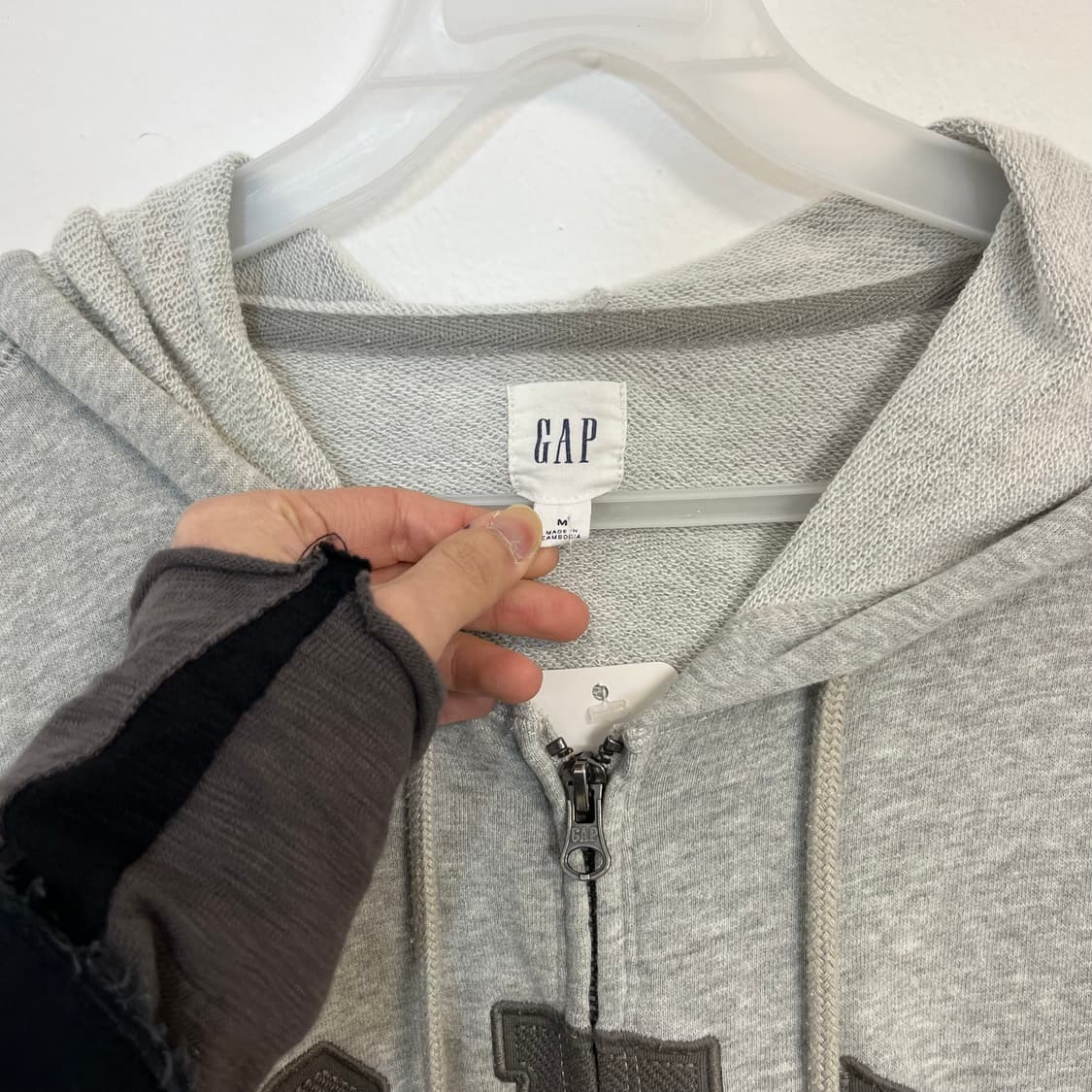 GAP grey hoodie zip-up 상품이미지6