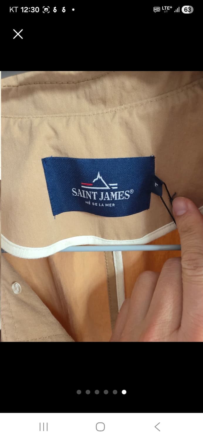 생 제임스 트렌치코트(미착용 택있음) 상품이미지6