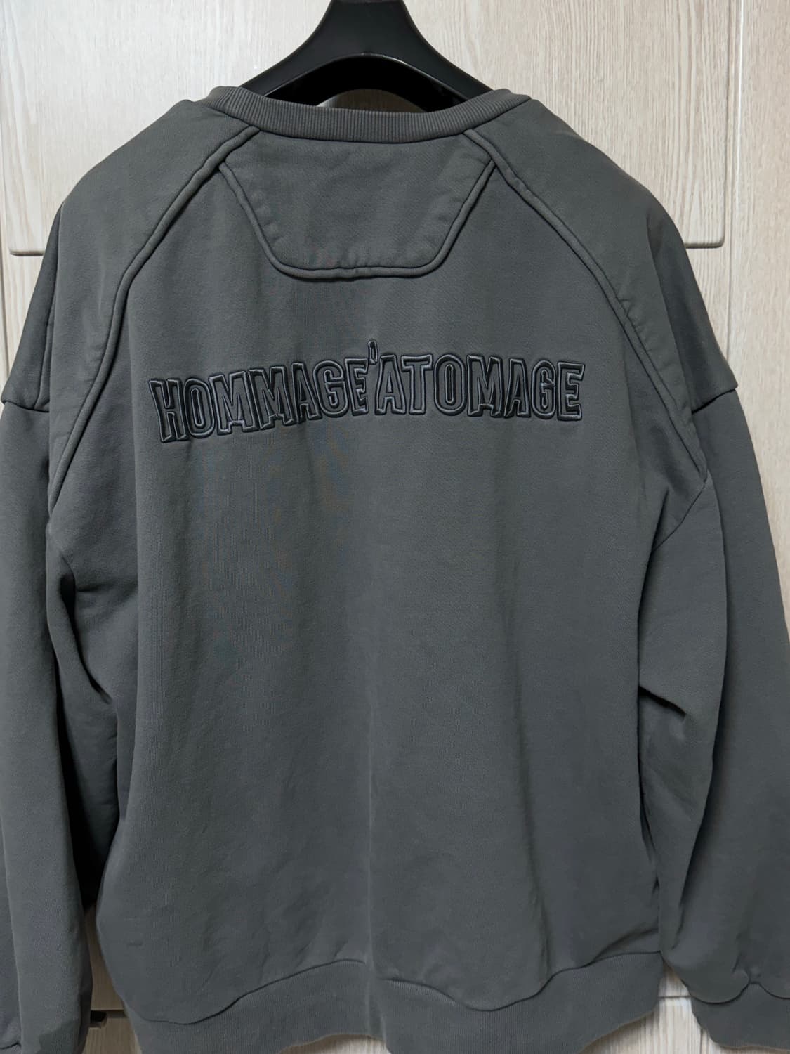 준지 오버핏 맨투맨 가먼트다잉 M 상품이미지2