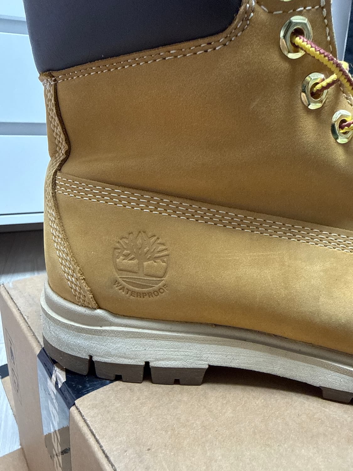 팀버랜드 래드포드 6인치 워터프루프 부츠 위트 브라운 - 와이드 상품이미지4