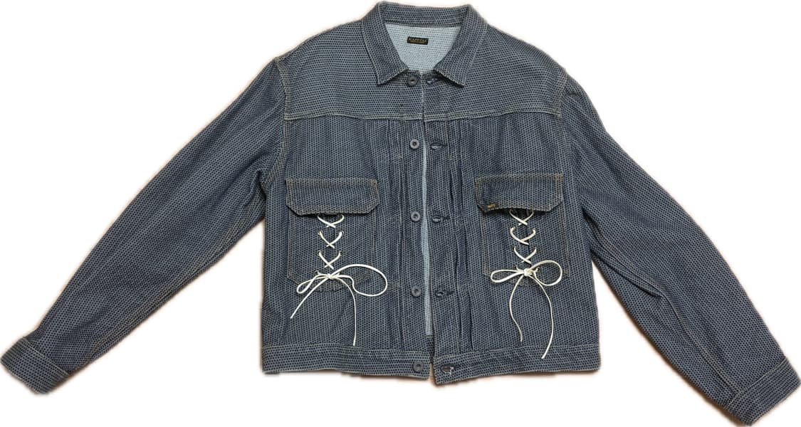 캐피탈 센츄리 데님 자켓 no.7s 리본 레이스 버전 판매 상품이미지1