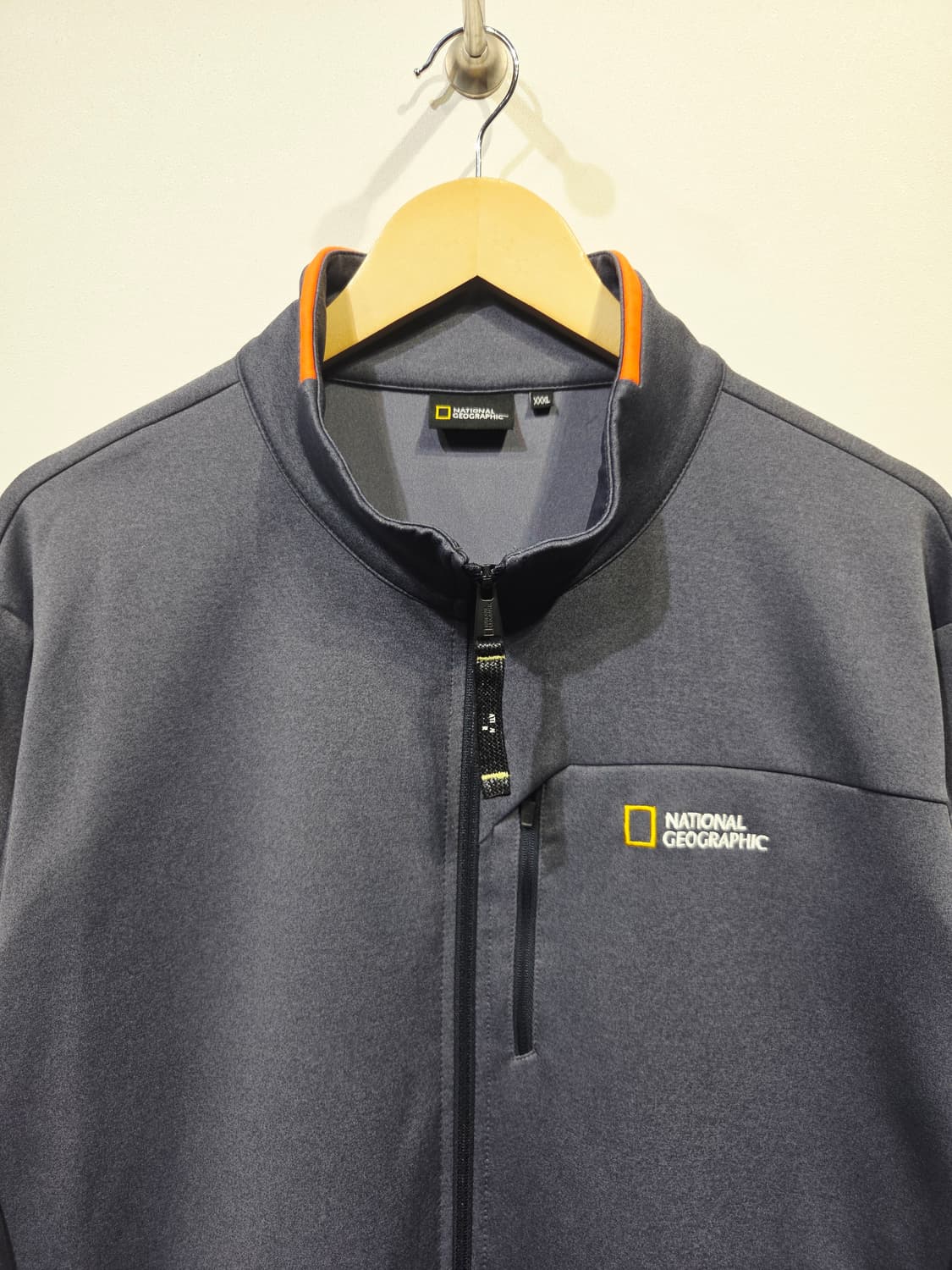 내셔널지오그래픽 남성 스트레치 집업 자켓 다크그레이 상품이미지3