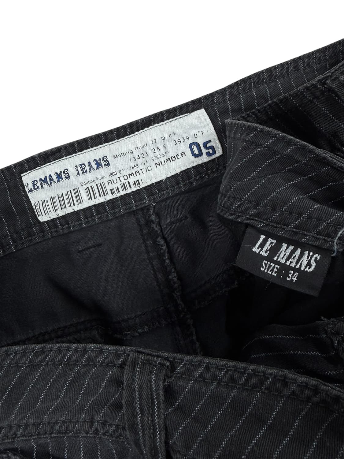 lemans jeans 핀스트라이프 카고 하프팬츠 상품이미지5