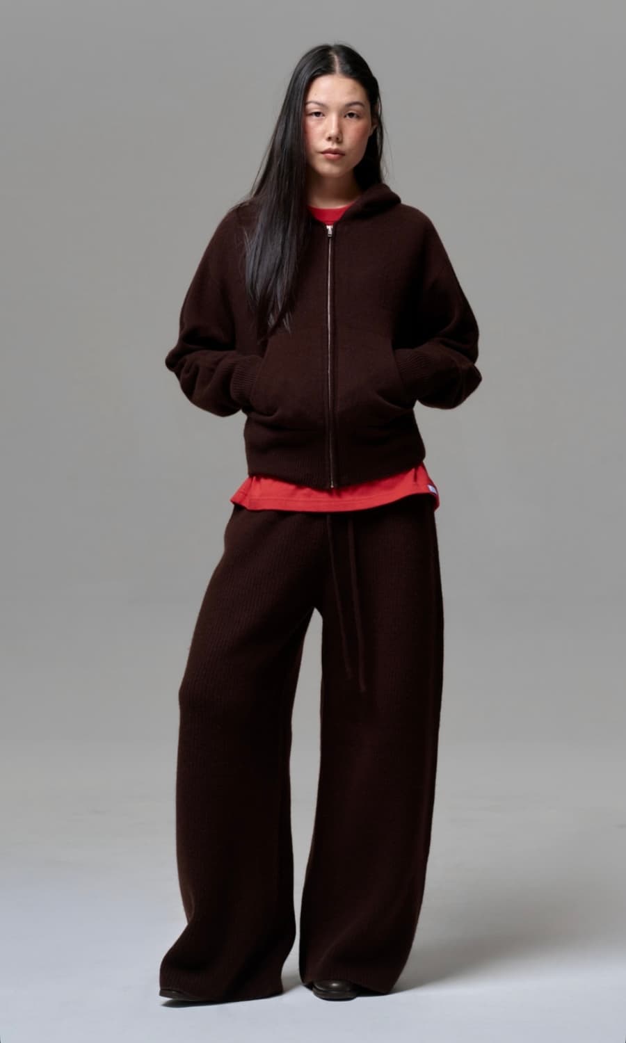 ERA 이알에이 캐시미어 니트 셋업(후드집업 + 팬츠) 상품이미지9