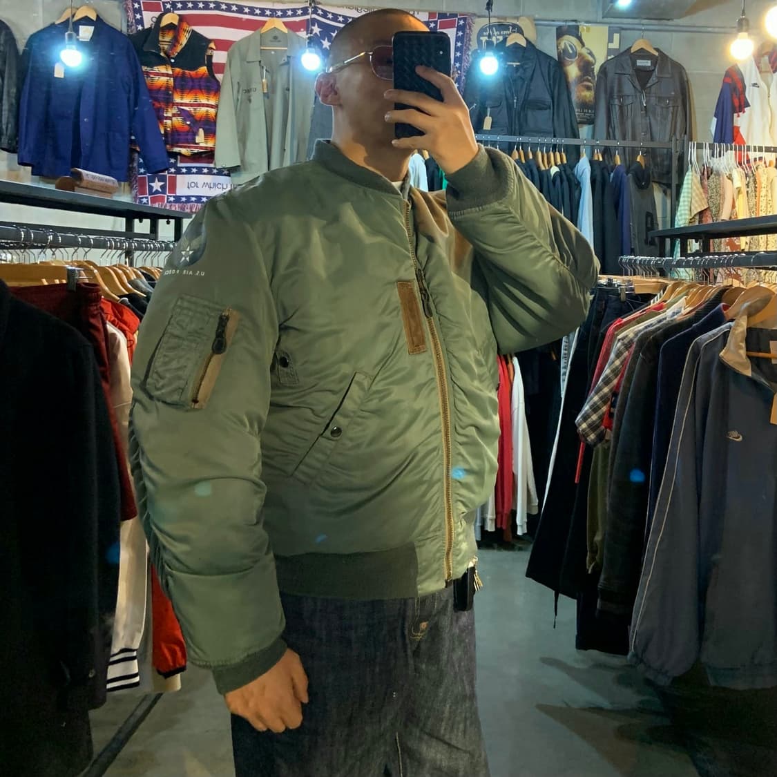 캡클로딩 재팬 울파일 MA-1 플라이트 자켓 XL 상품이미지3