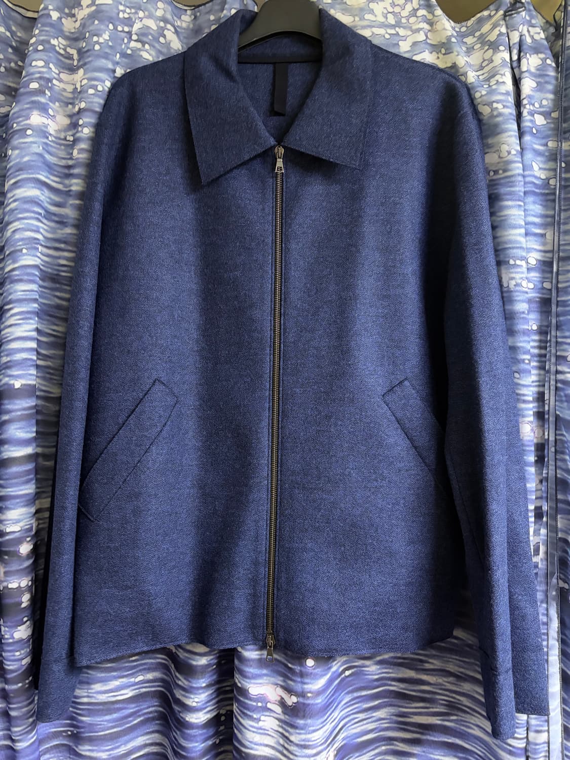 [52] 해리스 워프 런던 버진 울 골프 자켓 블루 상품이미지1