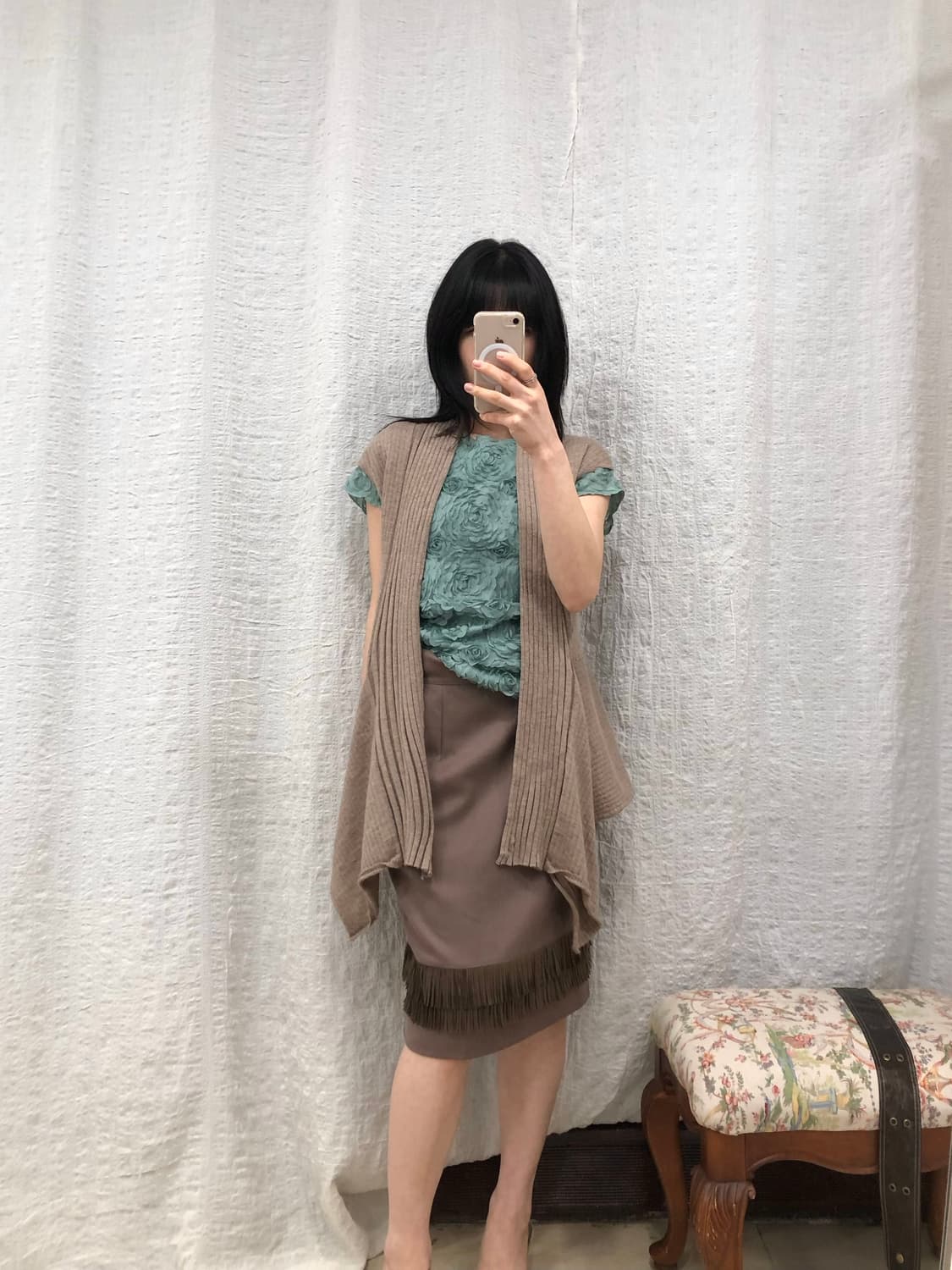 Open vest cardigan 상품이미지2