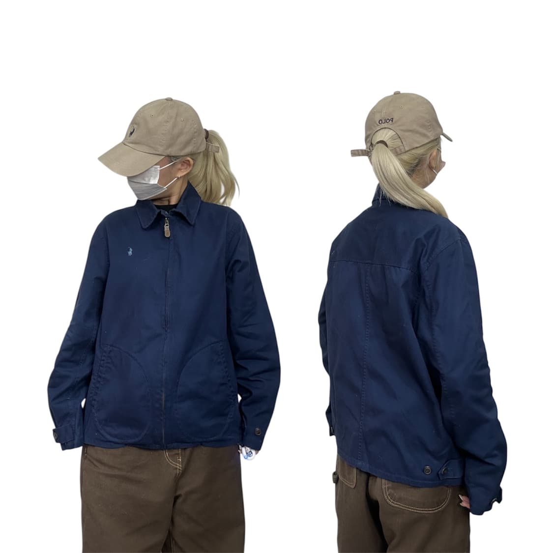 폴로 보이즈 여성 네이비 블루종 자켓 XL 상품이미지1