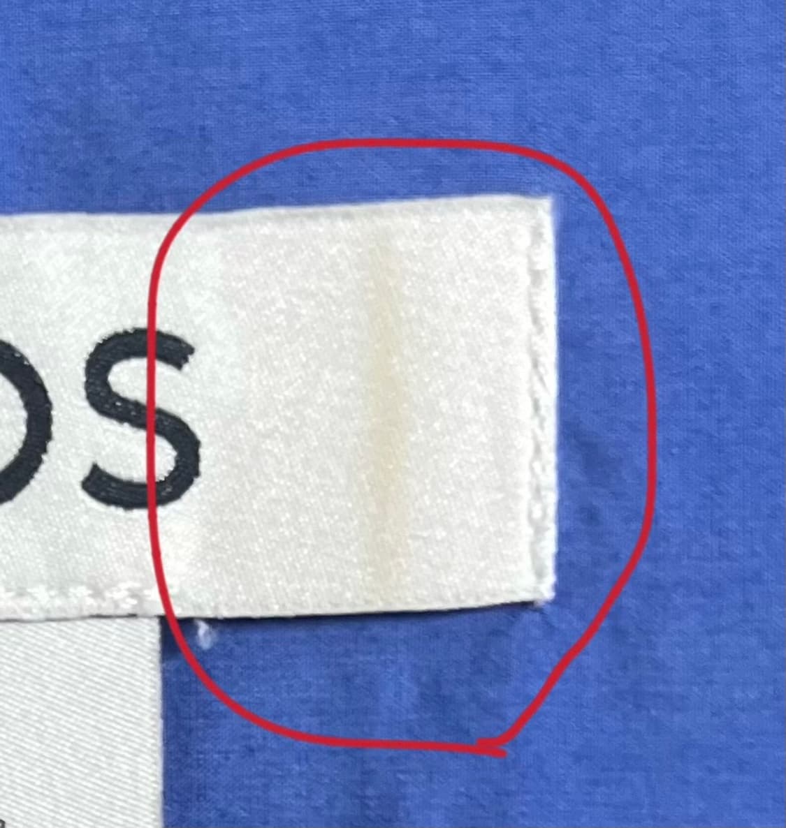 (급처) COS 코스 오버사이즈 롱 슬리브리스 셔츠 인디고블루 32싸이즈 상품이미지8