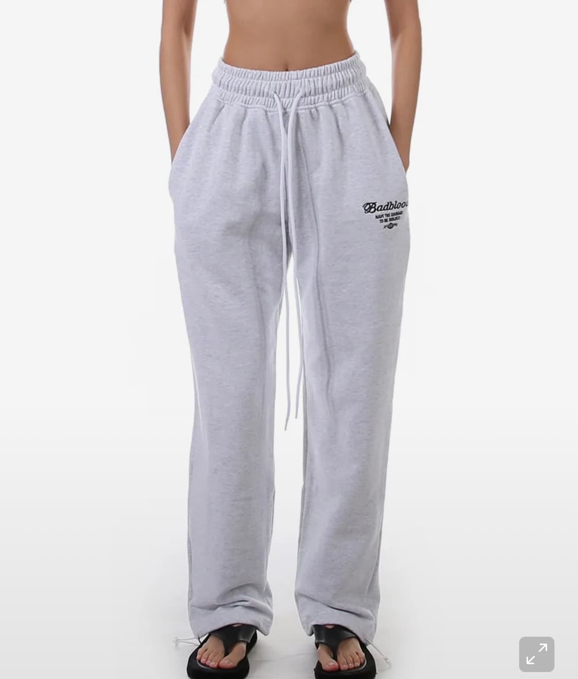 배드블러드 로고 2 way 조거 트라우져 애쉬 그레이 상품이미지1
