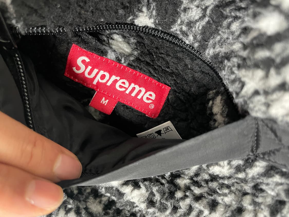 슈프림 리버서블 반다나 플리스 자켓 블랙 M 상품이미지3