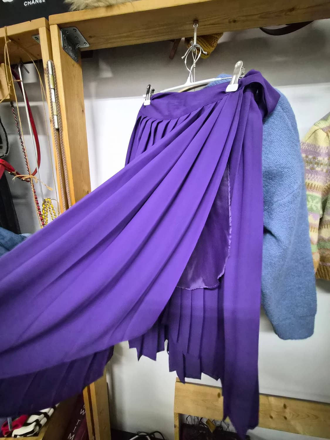 제이드쇼룸 레이스니트. jeikei퍼플 랩 스커트 상품이미지10