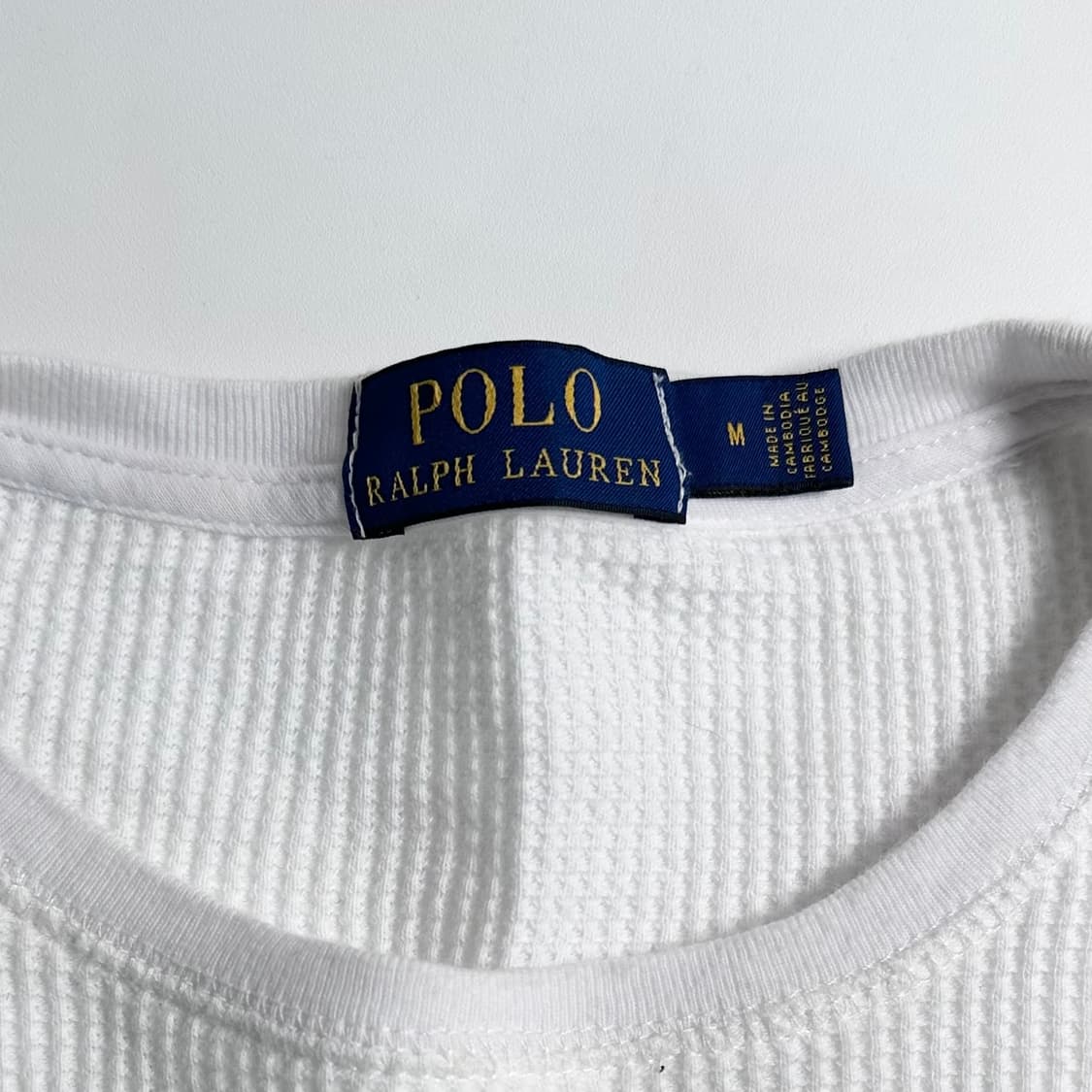 폴로 랄프로렌 화이트 와플티  상품이미지5