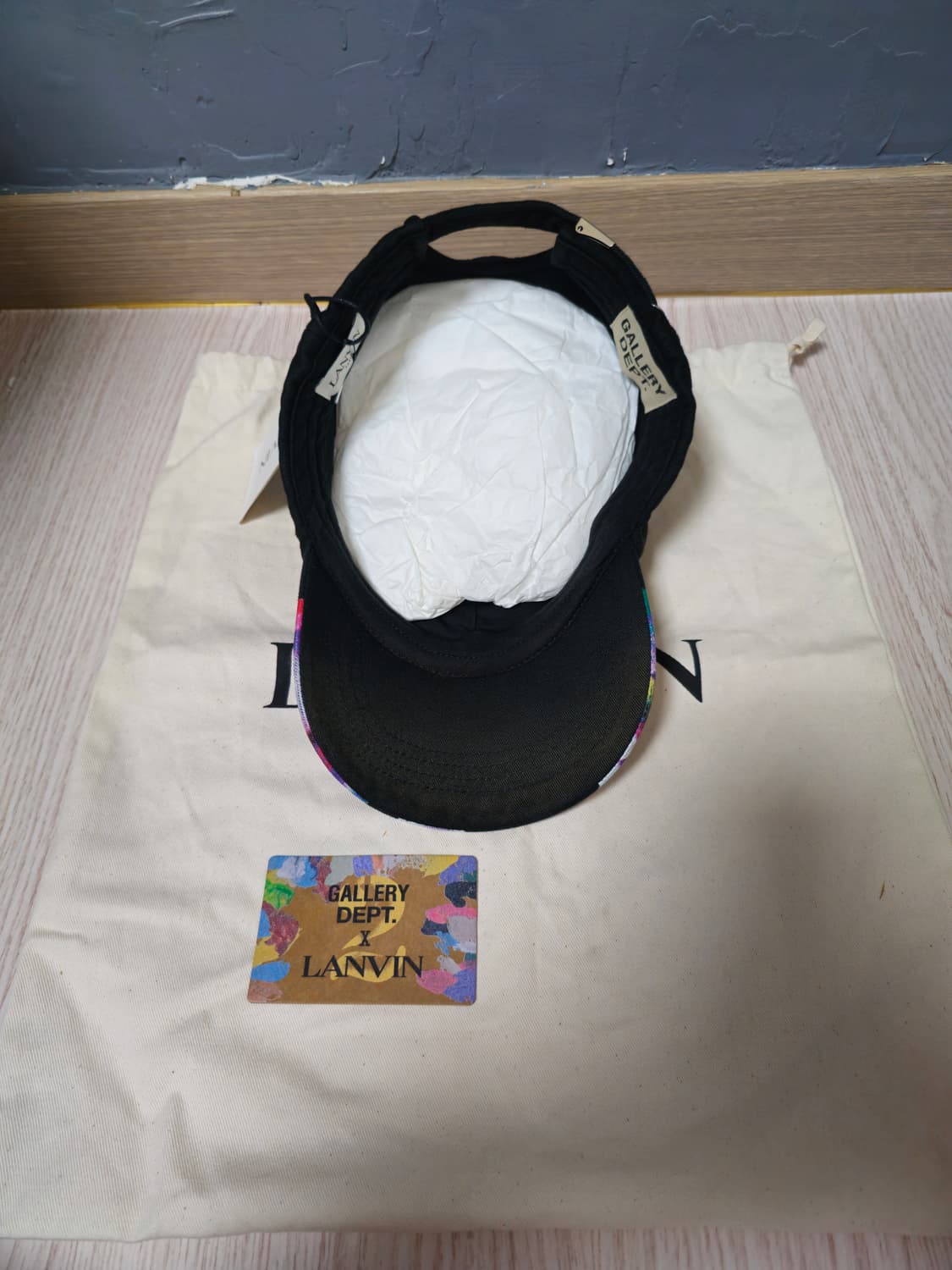 갤러리 디파트먼트 x 랑방 페인티드 캡 블랙 상품이미지3