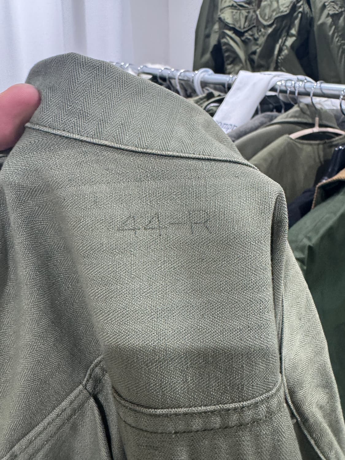 [완전 레어] 40s US Army 1st m41 HBT자켓 (44R) 상품이미지9