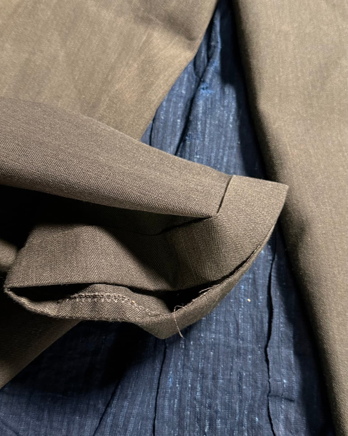 90-00‘s Le Collezioni 스트럭쳐 울 투턱 트라우저 36 상품이미지4