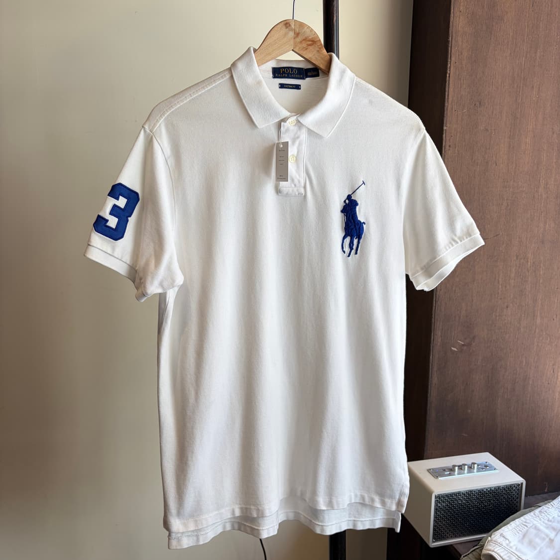 폴로 랄프로렌 화이트 빅포니 반팔 카라티 상품이미지2