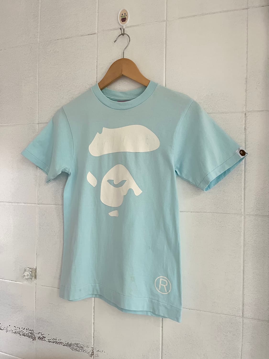 90's A bathing ape t-shirts 하늘색 상품이미지7
