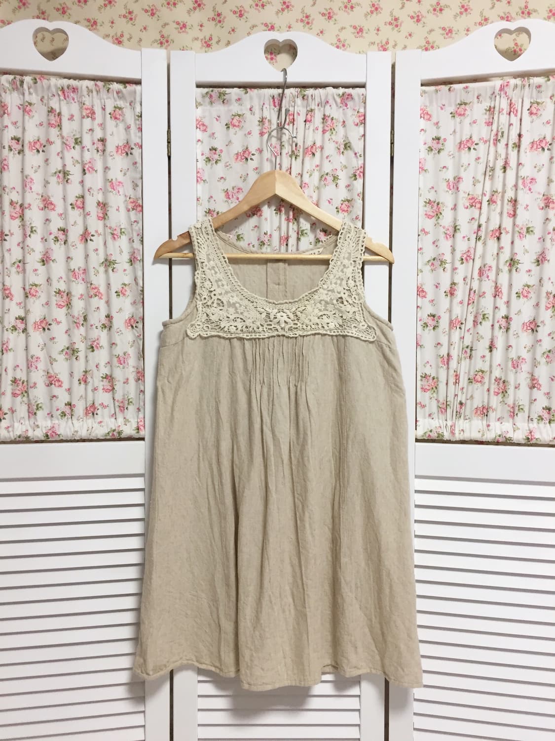 빈티지 모리걸 사만사모스 크로셰 슬리브리스 상품이미지4