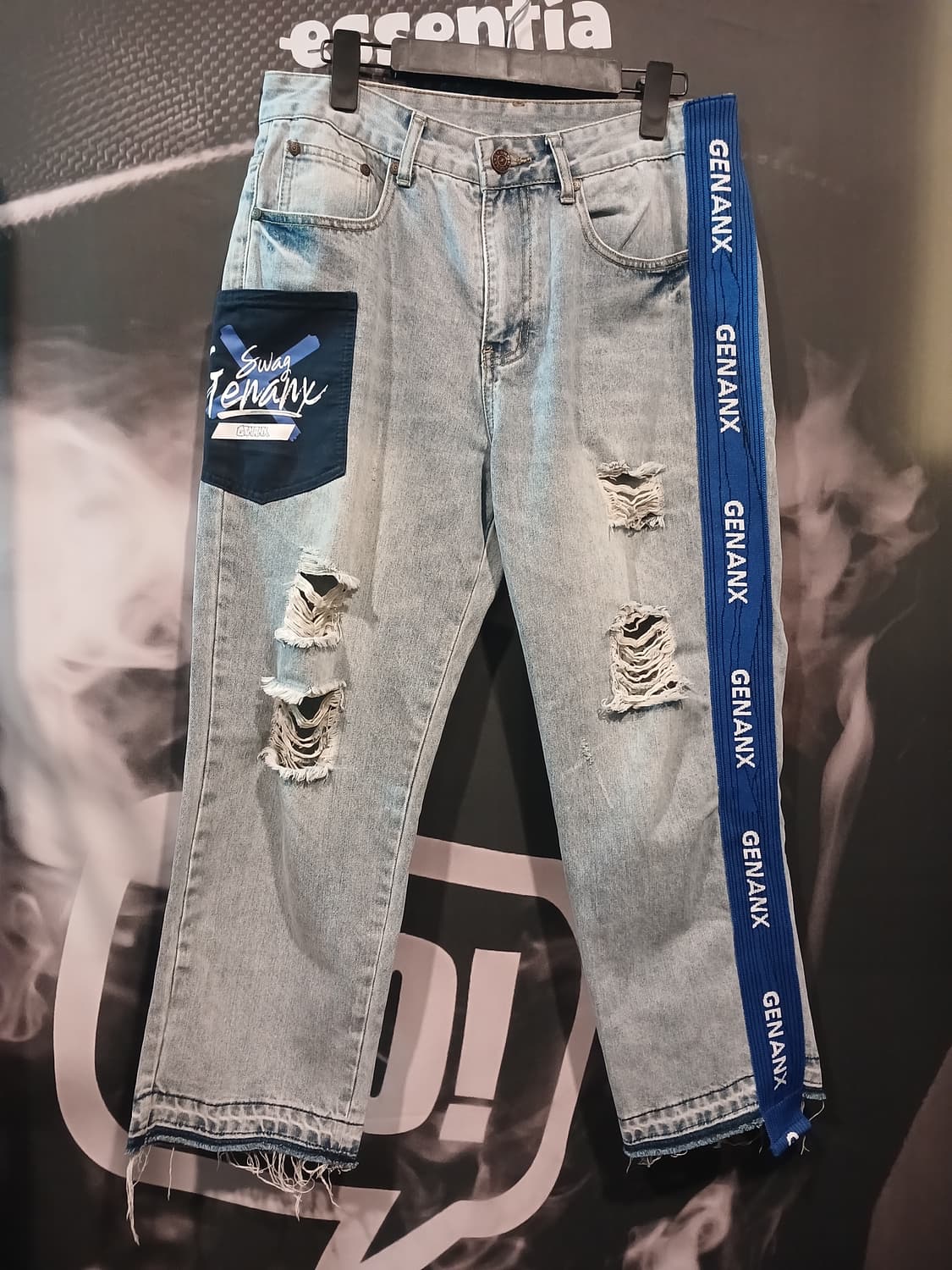 GENANX 디스트레스트 데님 팬츠 상품이미지1