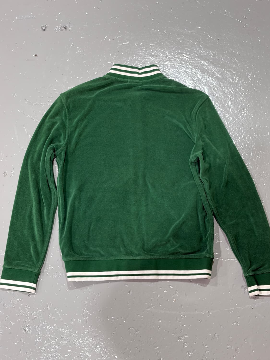 폴로 랄프로렌 그린 바시티 니트 집업 자켓 상품이미지3