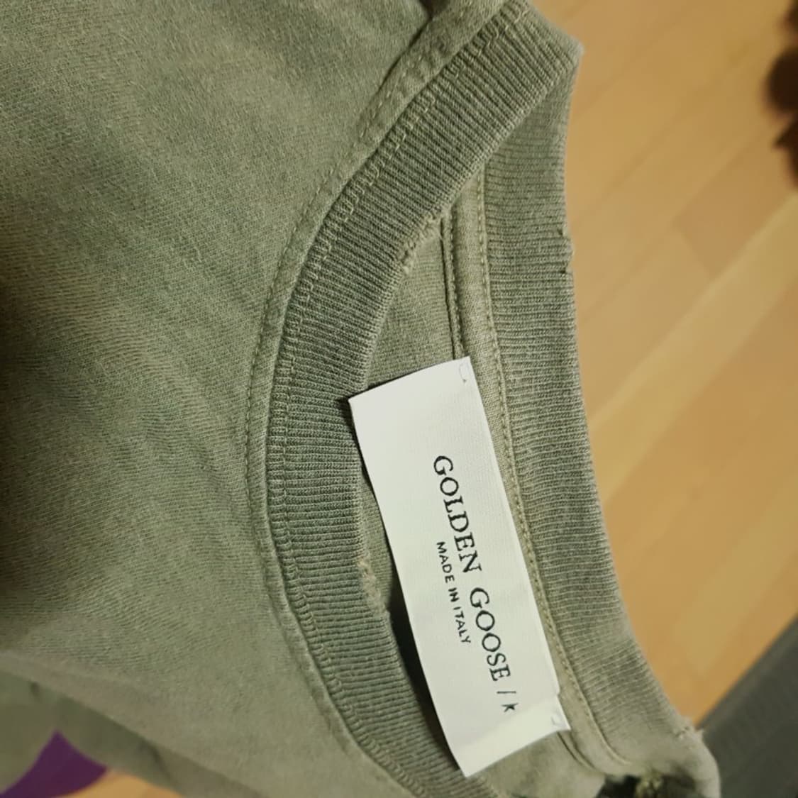 골든구스 빈티지카키반팔셔츠 상품이미지6